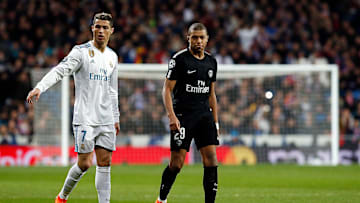 Cristiano Ronaldo (Real Madrid) and Kylian Mbappe (Paris...