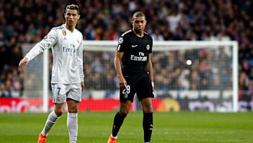 Cristiano Ronaldo (Real Madrid) and Kylian Mbappe (Paris...