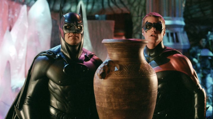 George Clooney and Chris O'Donnell in Batman and Robin, superhero movies