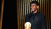 Lamine Yamal en la ceremonia del Balón de Oro de 2024 