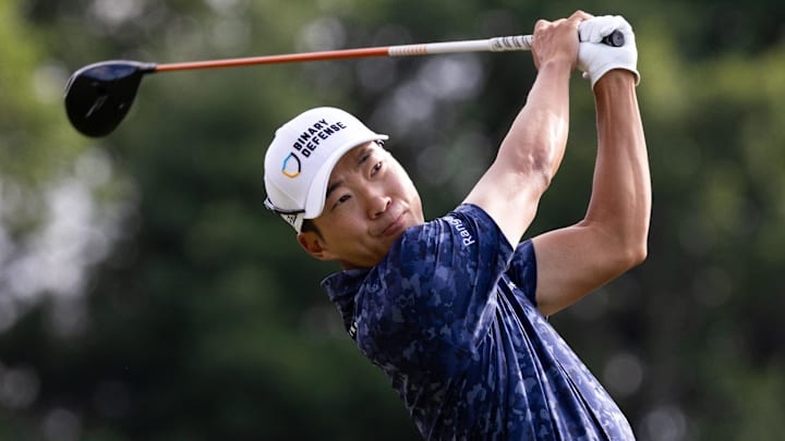 Michael Kim won the FedEx Open de France for his first win since 2018. Michael Kim won the FedEx Open de France for his first win since 2018.