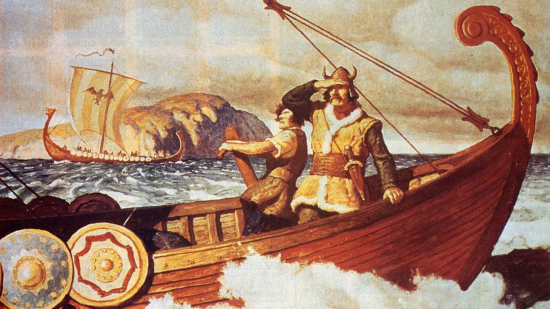 Viking Longship On The Water Viking Longship On The Water