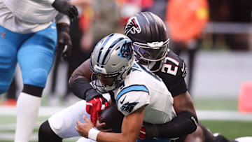 Atlanta Falcons rookie James Pearce Jr. has 2.5 sacks this season.