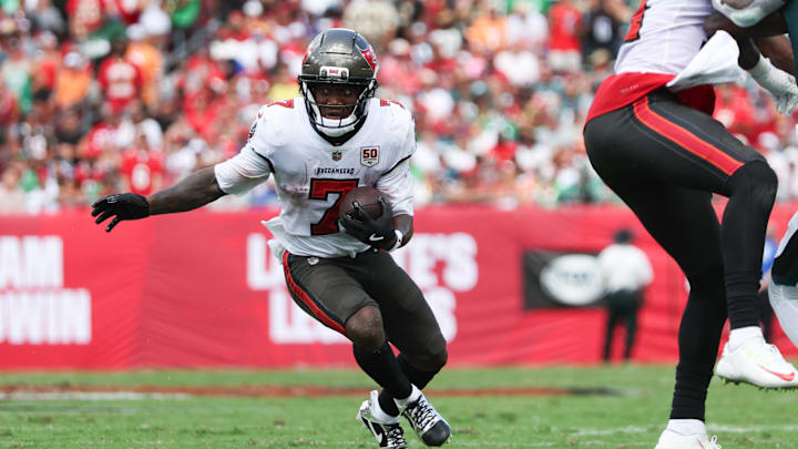 Tampa Bay Buccaneers running back Bucky Irving.