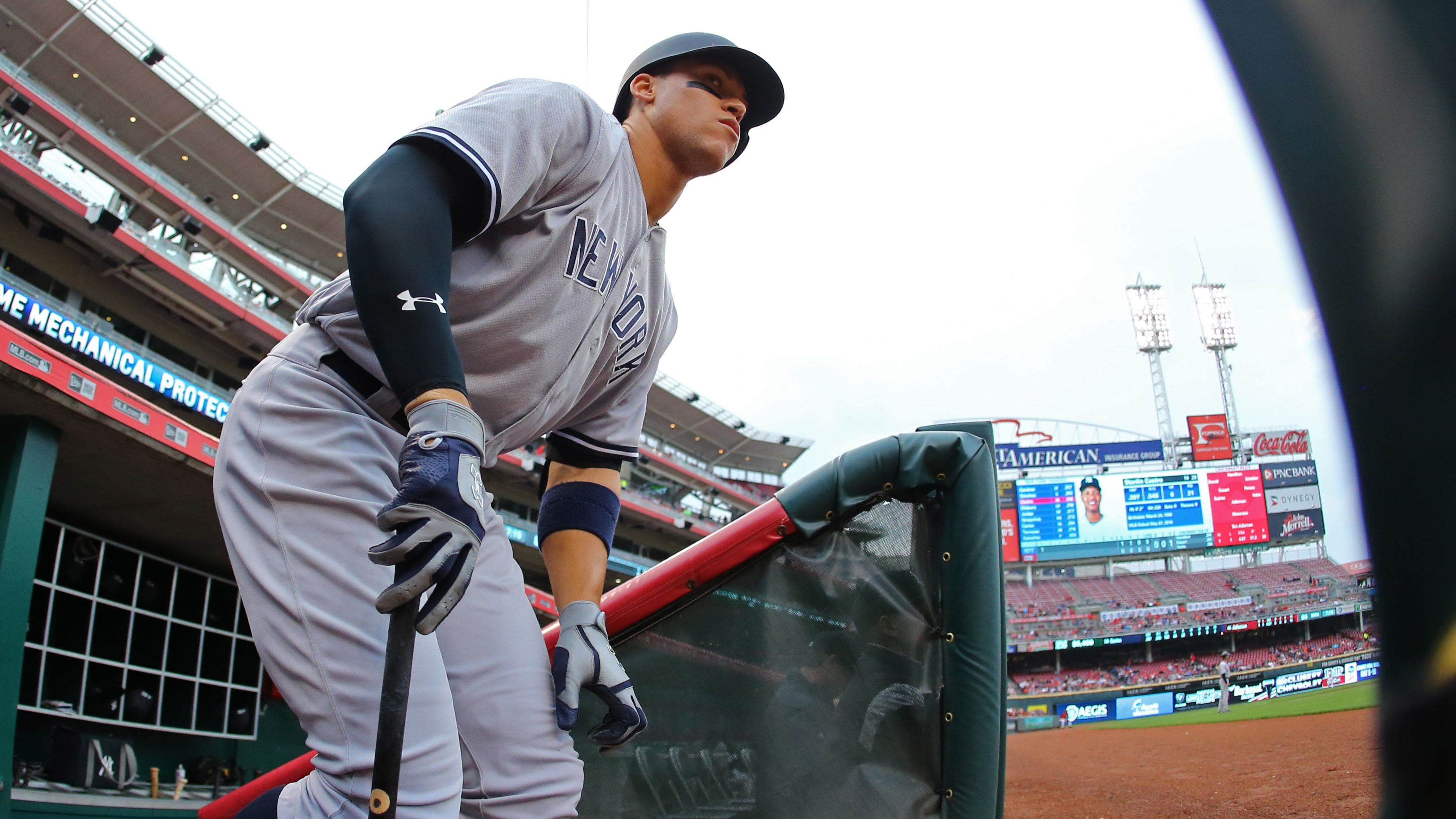 How many home runs has Aaron Judge hit at Great American Ball Park?, image size:3623x2037