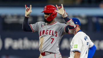 Los Angeles Angels v Toronto Blue Jays