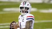 Nov 1, 2025; Boulder, Colorado, USA; Arizona Wildcats quarterback Noah Fifita (1) prepares to pass the ball in second quarter against the Colorado Buffaloes at Folsom Field. Mandatory Credit: Ron Chenoy-Imagn Images