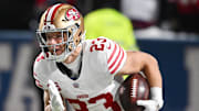 49ers RB Christian McCaffrey missed all but four games last season due to injuries. 