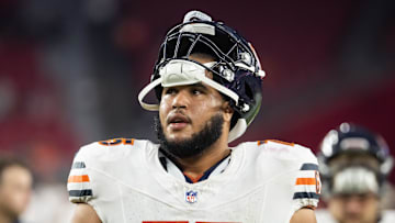Chicago Bears offensive tackle Larry Borom