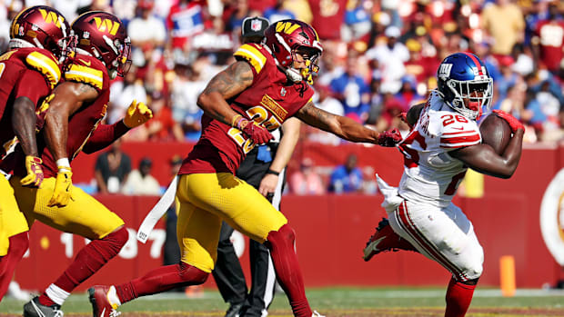 Washington Commanders cornerback Benjamin St-Juste.