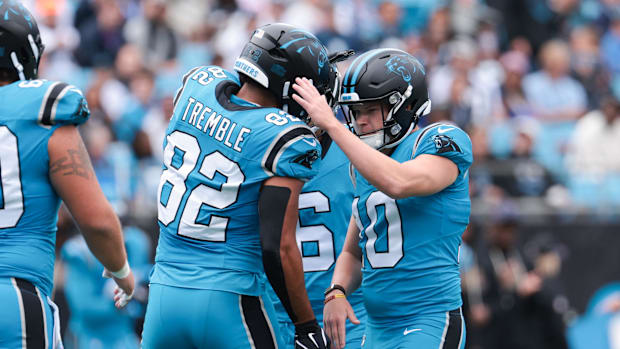 Carolina Panthers kicker Ryan Fitzgerald 