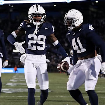 Penn State Nittany Lions football players on Nov 30, 2024.