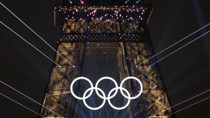 Jul 26, 2024: Eiffel Tower during the Opening Ceremony for the Paris 2024 Olympic Summer Games