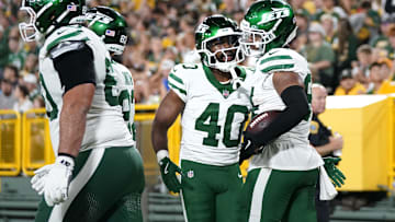 NY Jets running back Donovan Edwards