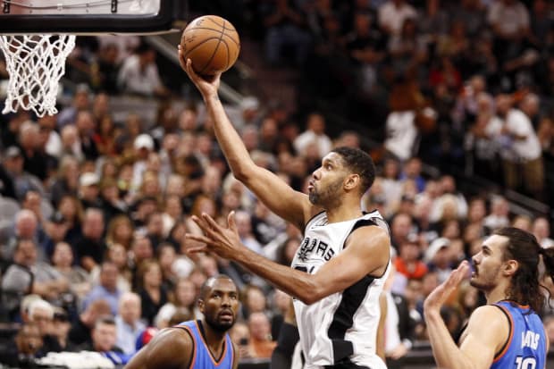 Spurs power forward Tim Duncan in 2016