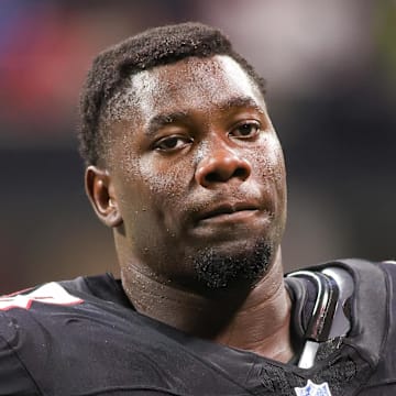 Atlanta Falcons rookie defensive tackle Ruke Orhorhoro has been inactive in both games this season.