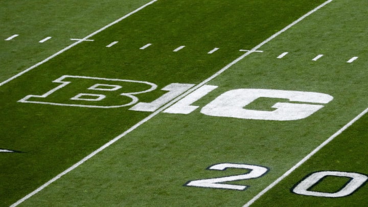 A detailed view of the Big Ten Conference logo