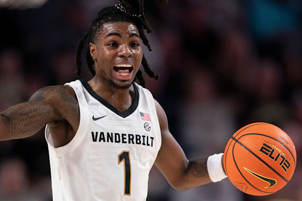 Vanderbilt guard Jason Edwards mans the point against Maryland-Eastern Shore.