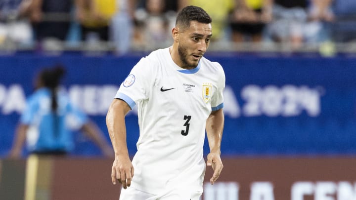 El defensa uruguayo Sebastián Cáceres llegó hasta las semifinales de la Copa América 2024.