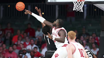 Indiana Hoosiers center Oumar Ballo. Mandatory Credit: Kevin Jairaj-Imagn Images