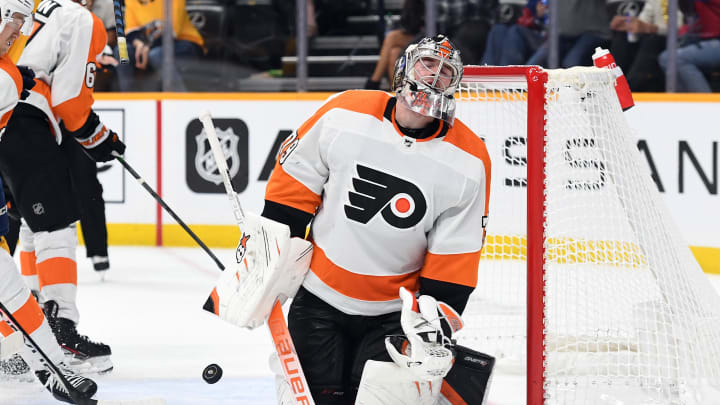 Philadelphia Flyers goaltender Carter Hart.