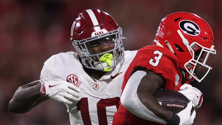 Cleveland Browns 2026 fifth-round draft pick Justin Jefferson of the Alabama Crimson Tide.