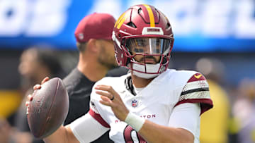 Washington Commanders quarterback Marcus Mariota