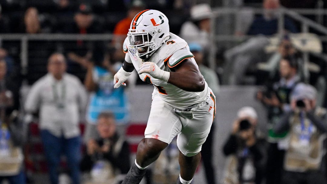 Miami Hurricanes defensive lineman Rueben Bain Jr. Miami Hurricanes defensive lineman Rueben Bain Jr.