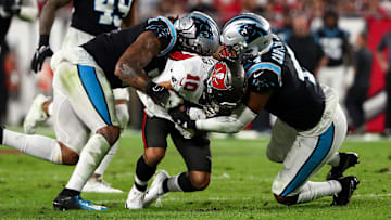 Carolina Panthers LB Shaq Thompson could be a perfect free agent target for the Tampa Bay Buccaneers this offseason.