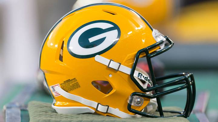 Green Bay Packers helmet; Jeff Hanisch-USA TODAY Sports