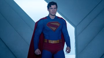 DAVID CORENSWET as Superman in DC Studios’ and Warner Bros. Pictures’ “SUPERMAN,” a Warner Bros. Pictures release. Photo Credit: Jessica Miglio. Copyright: © 2025 Warner Bros. Ent. All Rights Reserved. TM & © DC