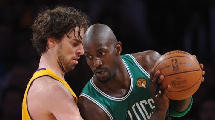 Pau Gasol, Los Angeles Lakers and Kevin Garnett, Boston Celtics