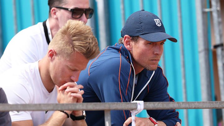 Tomas Berdych at the Rolex Monte-Carlo Masters - Day Four