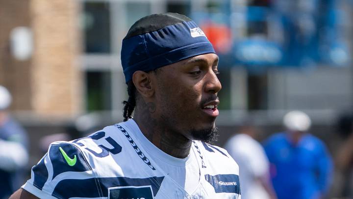 Seattle Seahawks defensive back D'Anthony Bell (23) takes part in drills during mini-camp