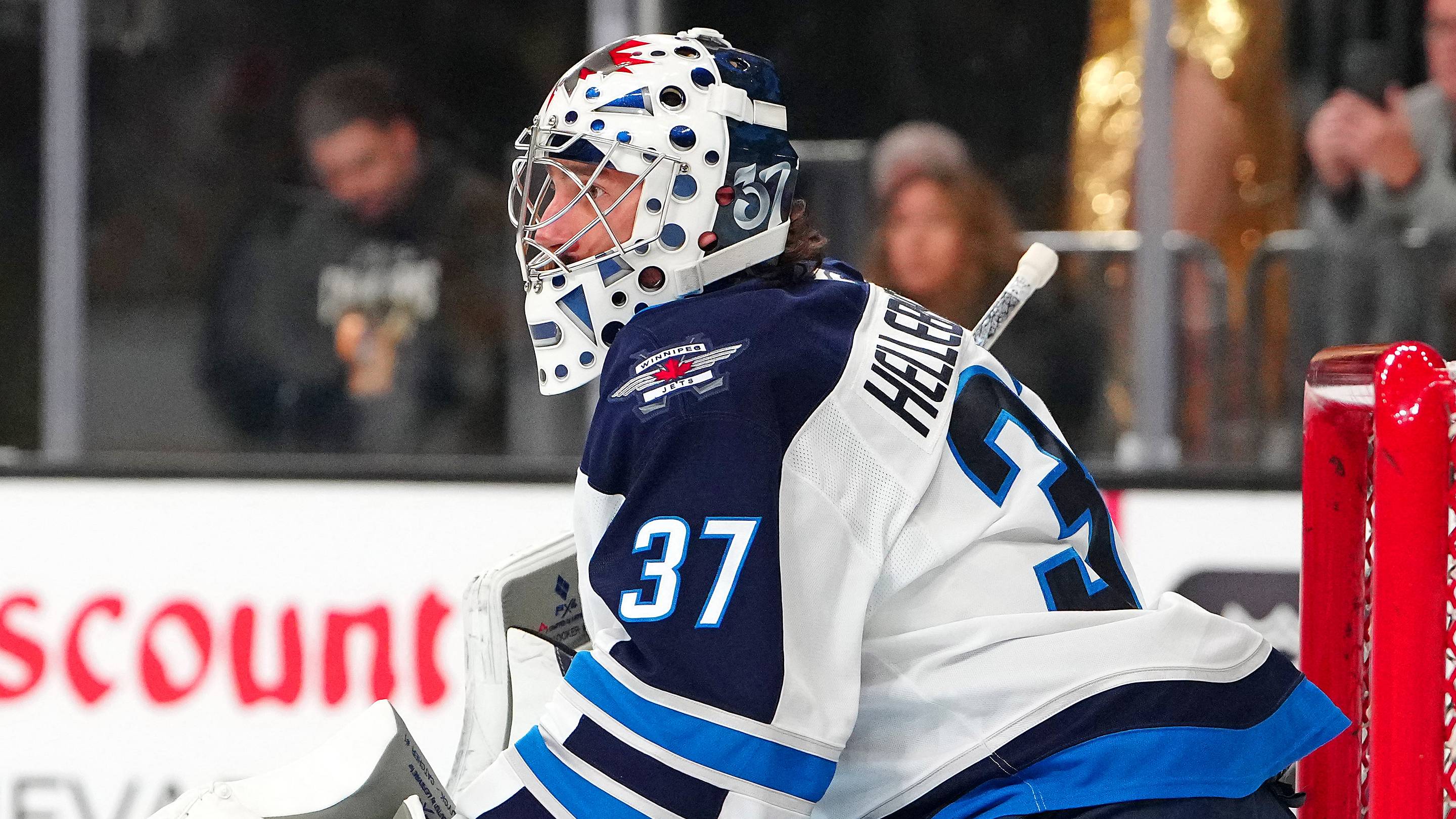 Connor Hellebuyck is not a Carolina Hurricane, but he found a new home in the Metro