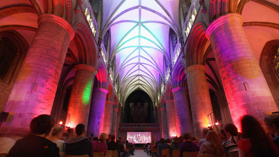 Gloucester Cathedral Show Harry Potter Film On A Giant Screen