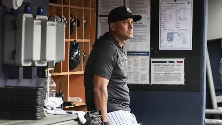 New York Yankees manager Aaron Boone at Yankee Stadium.