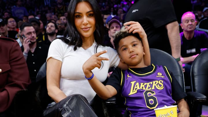 Celebrities At The Los Angeles Lakers Game