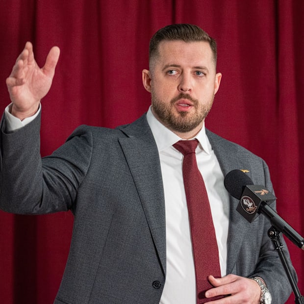 Florida State’s new head basketball coach Luke Loucks