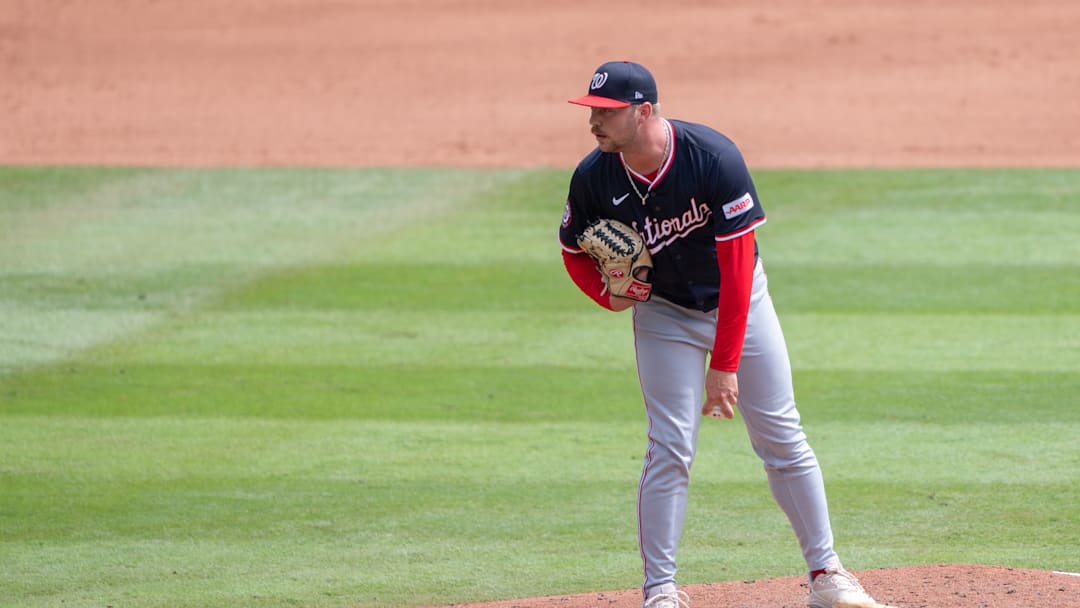 Mitchell Parker threw the most splitters for the Nationals last season.