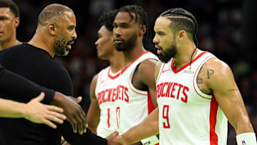 Ime Udoka leads the Houston Rockets