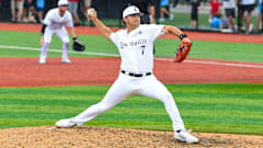 Louisville baseball pitcher Kade Grundy (7)