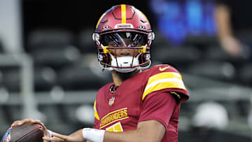 Washington Commanders quarterback Jayden Daniels