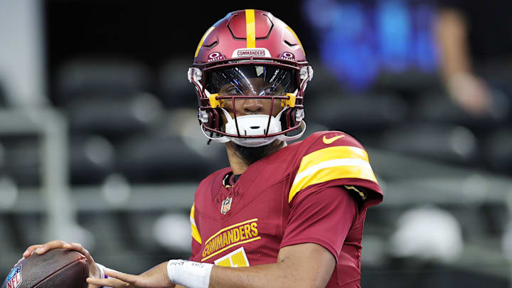 Washington Commanders quarterback Jayden Daniels