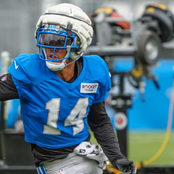 Detroit Lions wideout Amon-Ra St. Brown (14)