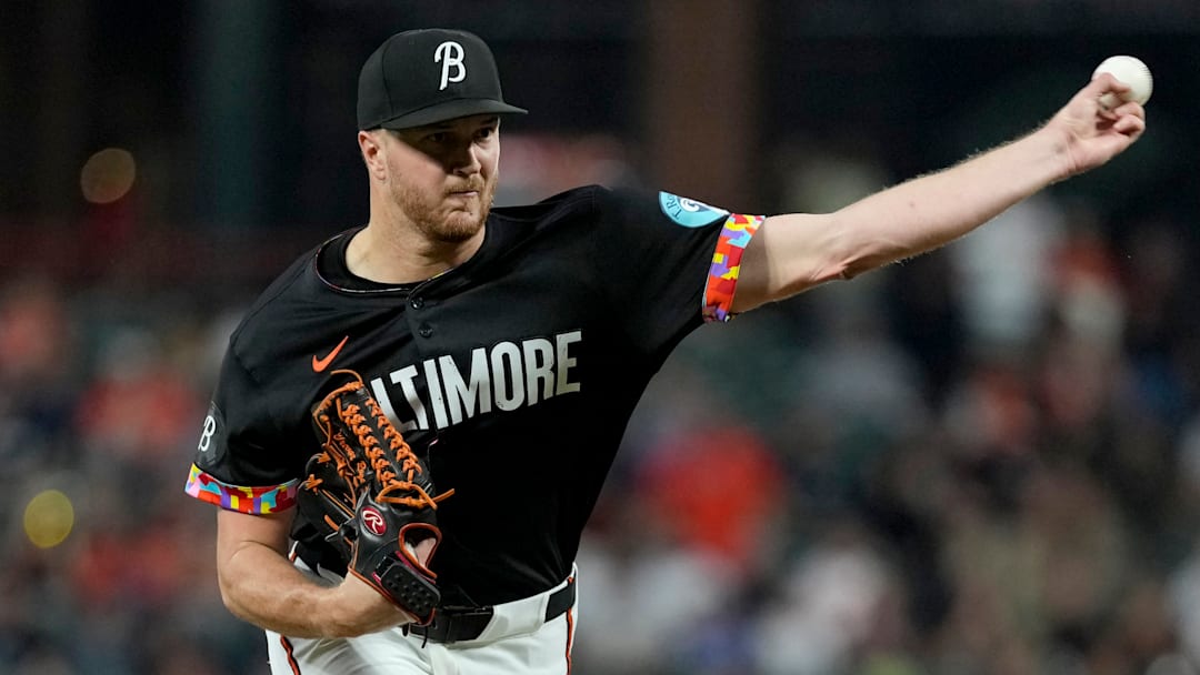 Baltimore Orioles starting pitcher Trevor Rogers.