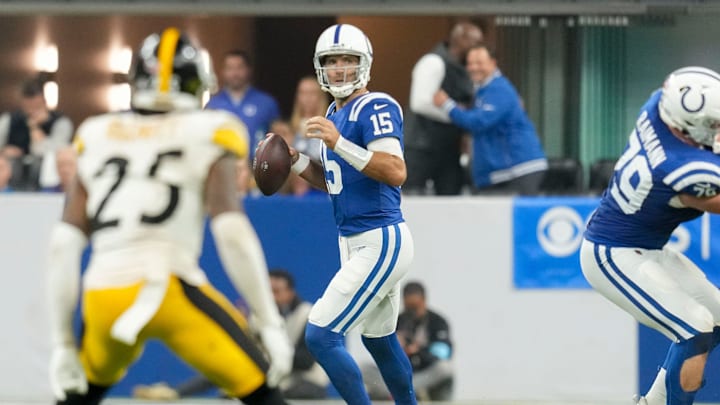 Flacco led the Colts to a 27-24 win over the Pittsburgh Steelers in Week 4. 