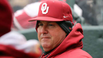 Head coach Skip Johnson watches as the University of Oklahoma Sooners (OU) baseball team plays Rider at L. Dale Mitchell Park on Feb. 24, 2023 in Norman, Okla.  [Steve Sisney/For The Oklahoman]

Ou Practice