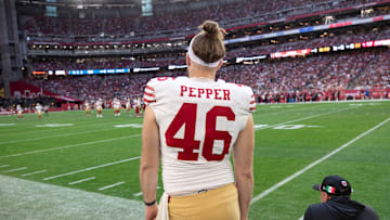 San Francisco 49ers long-snapper Taybor Pepper (46)