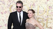 Jan 5, 2025; Beverly Hills, CA, USA; Kristen Bell and Dax Shepard at the 82nd Annual Golden Globe Awards at the Beverly Hilton Hotel in Beverly Hills, California on Sunday, Jan. 5, 2025. Mandatory Credit: Dan MacMedan-USA TODAY